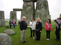Guests on an Inner circle tour at Stonehenge.