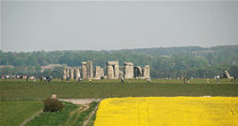 View of Stonehenge seen on our extended walking tour